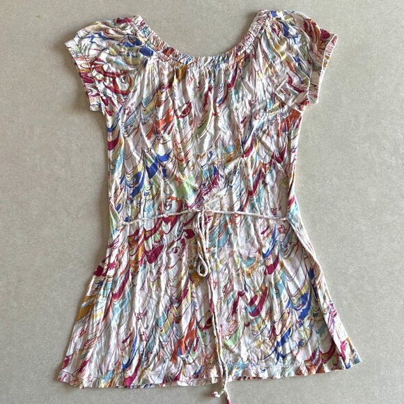 RARE Multicolor Marble Print Top ASO Miley Stewart - Picture 6 of 9